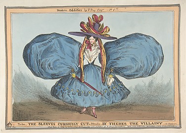 Modern Oddities by P. Pry Esq., Plate 1st: The Sleeves Curiously Cut, Ay There's the Villainy - vide Shakespeare