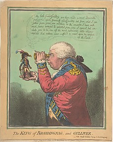 The King of Brobdingnag and Gulliver.–Vide. Swift's Gulliver: Voyage to Brobdingnag