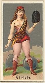 Athlete, from the Occupations for Women series (N166) for Old Judge and Dogs Head Cigarettes