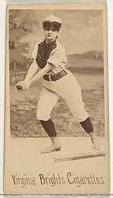 From the Girl Baseball Players series (N48, Type 1) for Virginia Brights Cigarettes