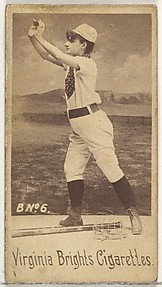Card 6, from the Girl Baseball Players series (N48, Type 1) for Virginia Brights Cigarettes