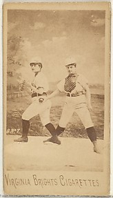 Card 7, from the Girl Baseball Players series (N48, Type 1) for Virginia Brights Cigarettes