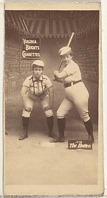 The Batter, from the Girl Baseball Players series (N48, Type 2) for Virginia Brights Cigarettes