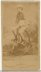 Card 3, from the Girl Cyclists series (N49) for Virginia Brights Cigarettes