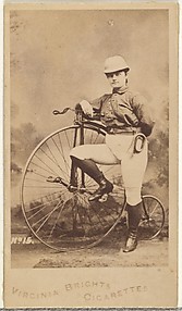 Card 15, from the Girl Cyclists series (N49) for Virginia Brights Cigarettes
