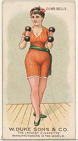 Dumb Bells, from the Gymnastic Exercises series (N77) for Duke brand cigarettes