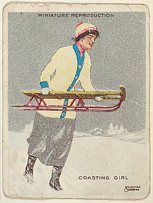 Card 317, Coasting Girl, from the series 