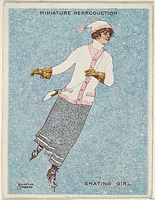 Card 316, Skating Girl, from the series 