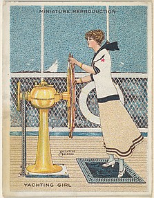 Card 312, Yachting Girl, from the series 
