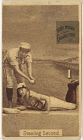 Card 1, Stealing Second, from the series 
