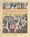 Theatrical Pleasures, Plate 2: Contending for a Seat