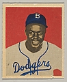 Jackie Robinson, Second Base, Brooklyn Dodgers, from a series of 240 (no. 50)