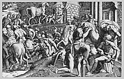 The Trojans Pulling the Wooden Horse into the City