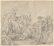Mucius Scaevola Before King Porsenna