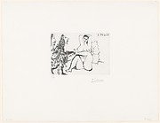 Three Musketeers Greet a Woman in Bed, from 347 Suite