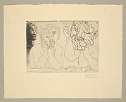 Young Man with a Bull's Mask, Faun, and Profile of a Woman