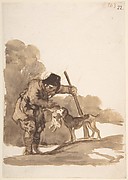 Rabbit Hunter with a Retriever, from Images of Spain Album (F), 103