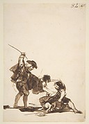 A Man Interfering in a Street Fight, from Images of Spain Album (F), 82