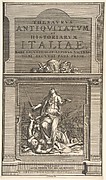 Title Page for the 'Thesavrvs Antiqvitatvm et Historianrvm Italie, Mari Lingvistico et Alpibvs Vicinae Tome Secondi Pars Prior'