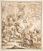 Bacchanalian Scene with Nymphs and Putti