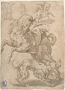 Horses and Dog