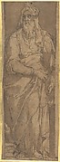 Standing Prophet in a Niche, Holding a Book.