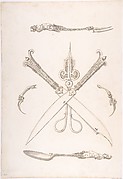 Design for Spoon, Fork, Two Knives (Crossed over scissors), Scissors, Ear Spoon and Toothpick
