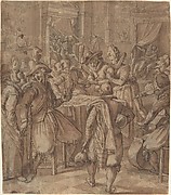The Prodigal Son Squanders his Fortune with Prostitutes