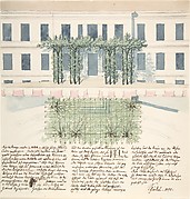 Elevation and Plan of the Façade of a Building