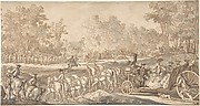The Arrival of the Princely Carriage at the Starting Point of the Hunt