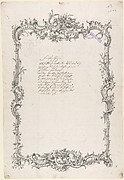 Design for a Frame with Flowers, Feathers, Leaves, and Grapes