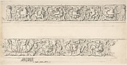 Sketch of Two Friezes, Palazzo Mattei