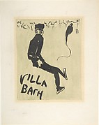 Two Skaters; cover for a concert program at Villa Bach