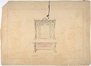 Design for Cabinet Pianoforte, François Premier Style
