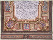 Design for Ceiling of Grand Salon, Hôtel Hope