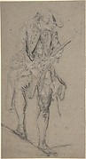 Standing Hunter Holding a Rifle
