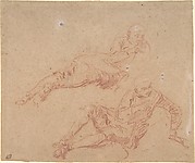 Two Studies of Reclining Youth