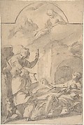 St. Roch Interceding before the Holy Trinity for Plague Victims