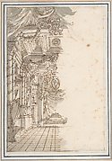 Perspective Sketch for a Palace Interior.