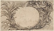 Design for a Cartouche with Foliate Decoration.