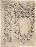 Design for a Decorative Frieze with a Coat of Arms (Recto). Design for a Window or a Wall Plaque (Verso).
