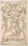 Design for an Urn Supported by a Satyr and Satyress.