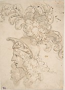 Helmeted Head in Right Profile.