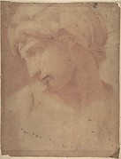 Drawing of the Head of Michelangelo's Dawn (from the Tomb of Lorenzo de' Medici, Church of S. Lorenzo, Florence).