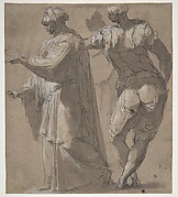 Two Standing Male Figures