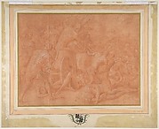 Ulysses and His Companions Fighting the Cicones Before the City of Ismaros, Study for a Destroyed Fresco in the Galerie d'Ulysee, Chateau de Fontainebleau