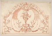 Design for Ornament with a Flutist (recto); Design for molding (verso)