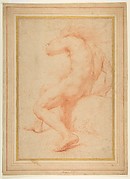 Back View of a Seated Male Nude
