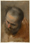 Head of a Bearded Man Looking to Lower Left