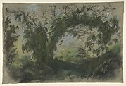 Arch of Morning Glories, study for 